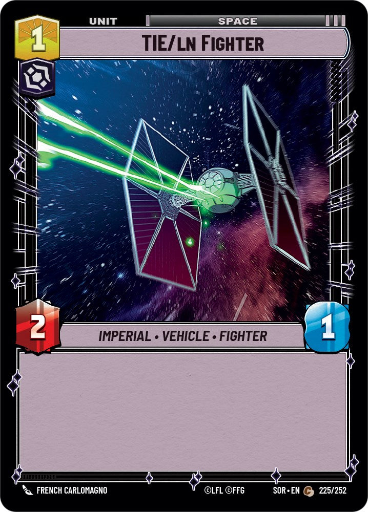 TIE/ln Fighter (225/252) [Spark of Rebellion] | Deep Dive Games St. Marys