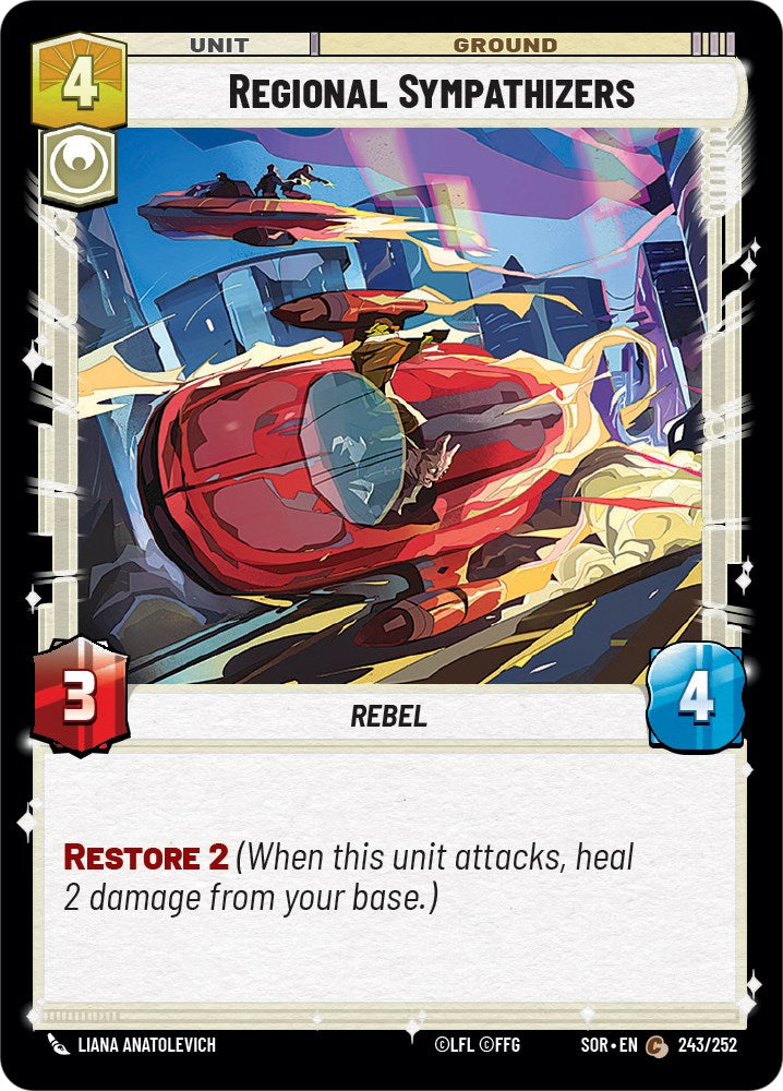 Regional Sympathizers (243/252) [Spark of Rebellion] | Deep Dive Games St. Marys