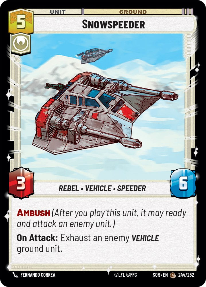 Snowspeeder (244/252) [Spark of Rebellion] | Deep Dive Games St. Marys