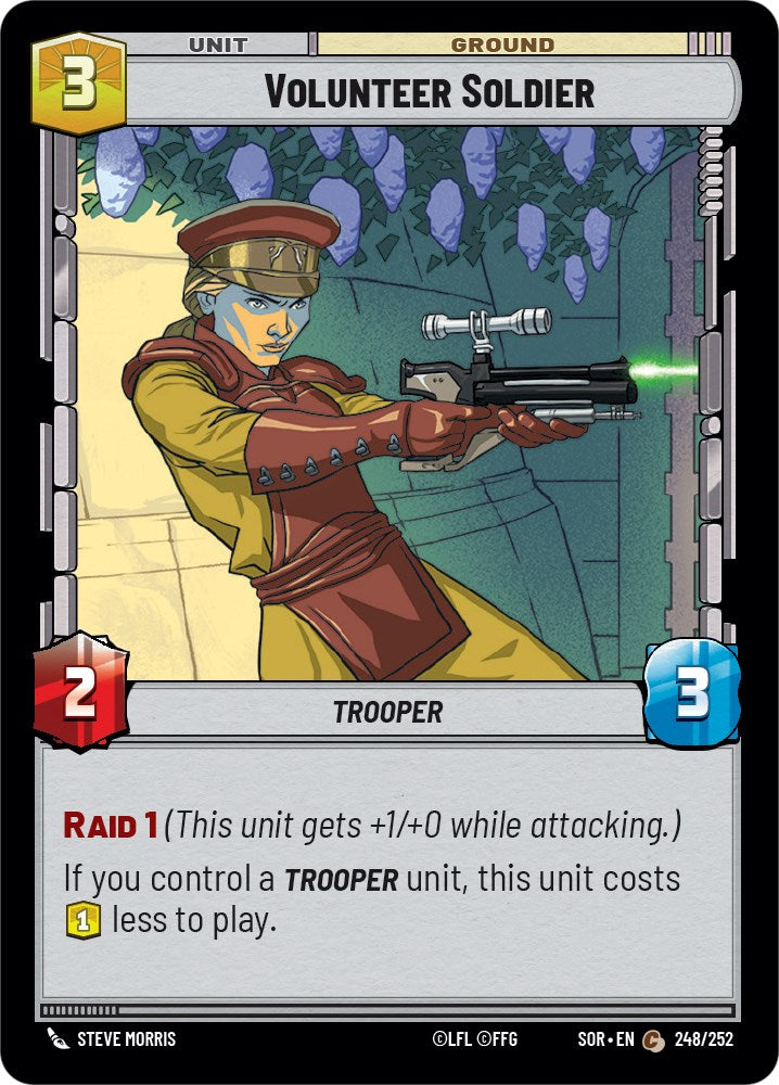 Volunteer Soldier (248/252) [Spark of Rebellion] | Deep Dive Games St. Marys