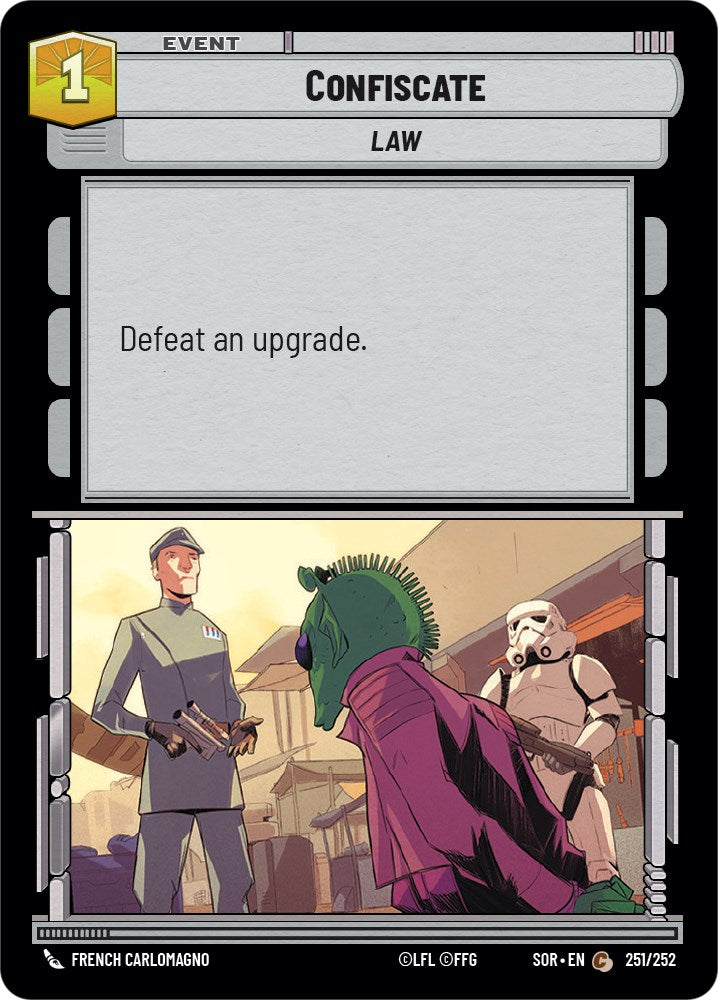Confiscate (251/252) [Spark of Rebellion] | Deep Dive Games St. Marys