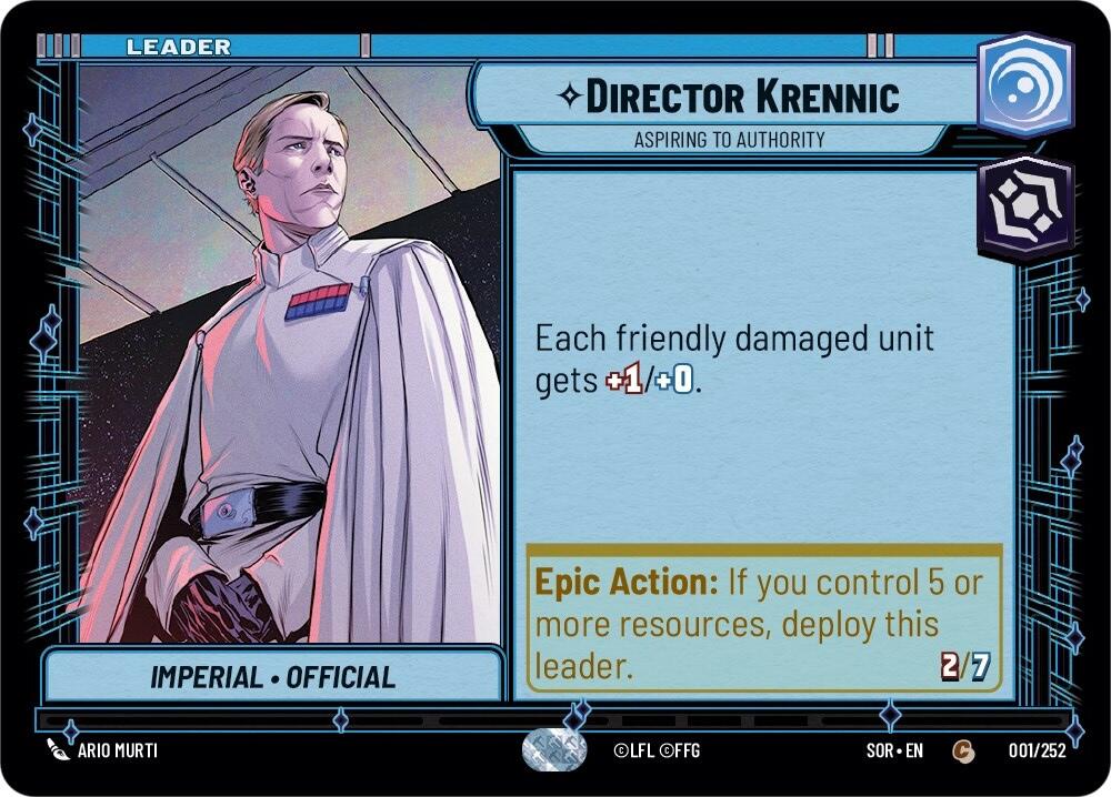 Director Krennic - Aspiring to Authority (001/252) [Spark of Rebellion] | Deep Dive Games St. Marys