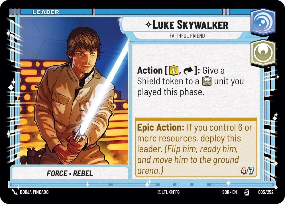 Luke Skywalker - Faithful Friend (005/252) [Spark of Rebellion] | Deep Dive Games St. Marys