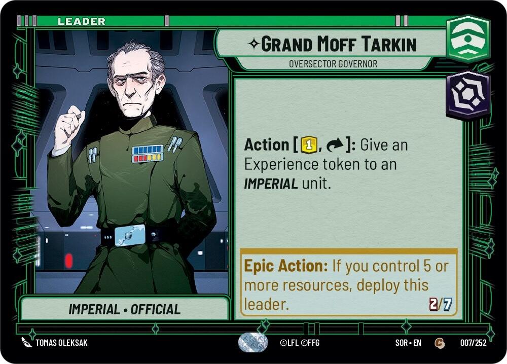 Grand Moff Tarkin - Oversector Governor (007/252) [Spark of Rebellion] | Deep Dive Games St. Marys