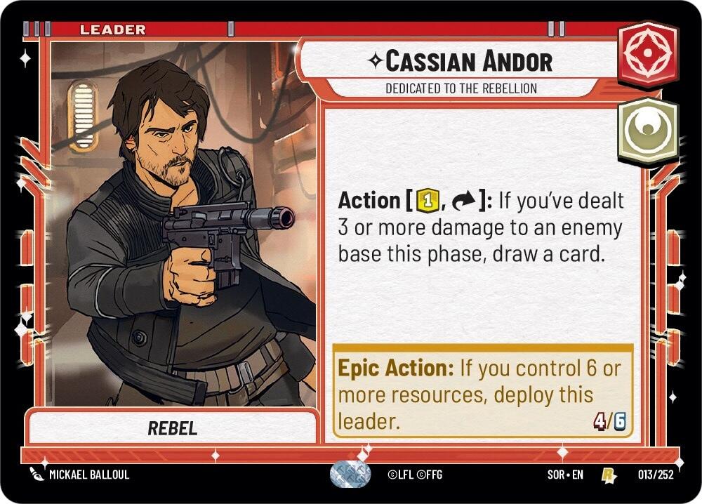 Cassian Andor - Dedicated to the Rebellion (013/252) [Spark of Rebellion] | Deep Dive Games St. Marys