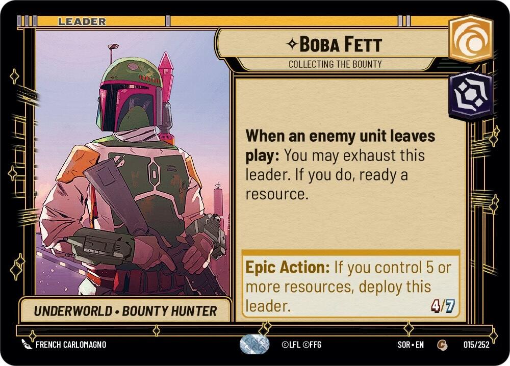 Boba Fett - Collecting the Bounty (015/252) [Spark of Rebellion] | Deep Dive Games St. Marys