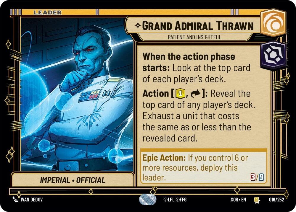 Grand Admiral Thrawn - Patient and Insightful (016/252) [Spark of Rebellion] | Deep Dive Games St. Marys