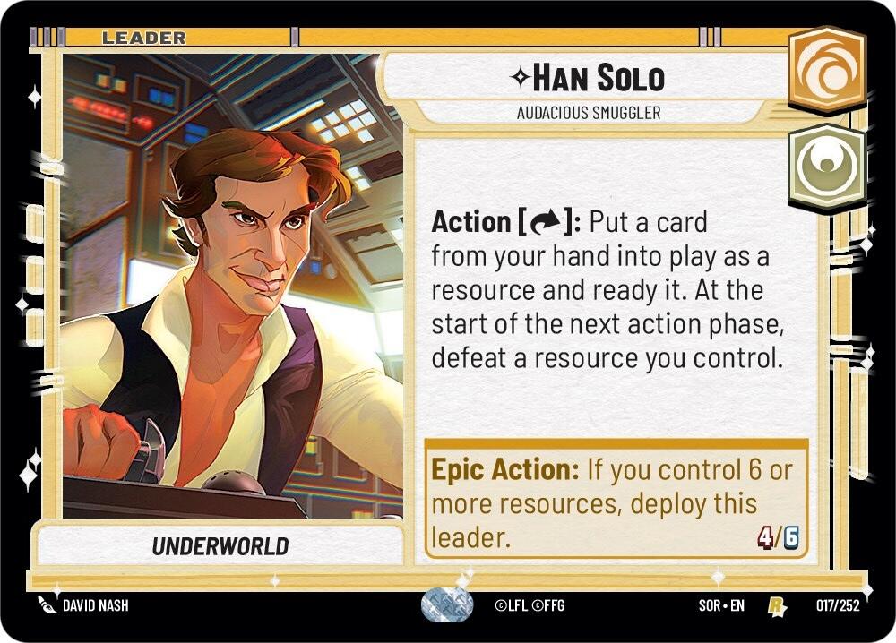 Han Solo - Audacious Smuggler (017/252) [Spark of Rebellion] | Deep Dive Games St. Marys