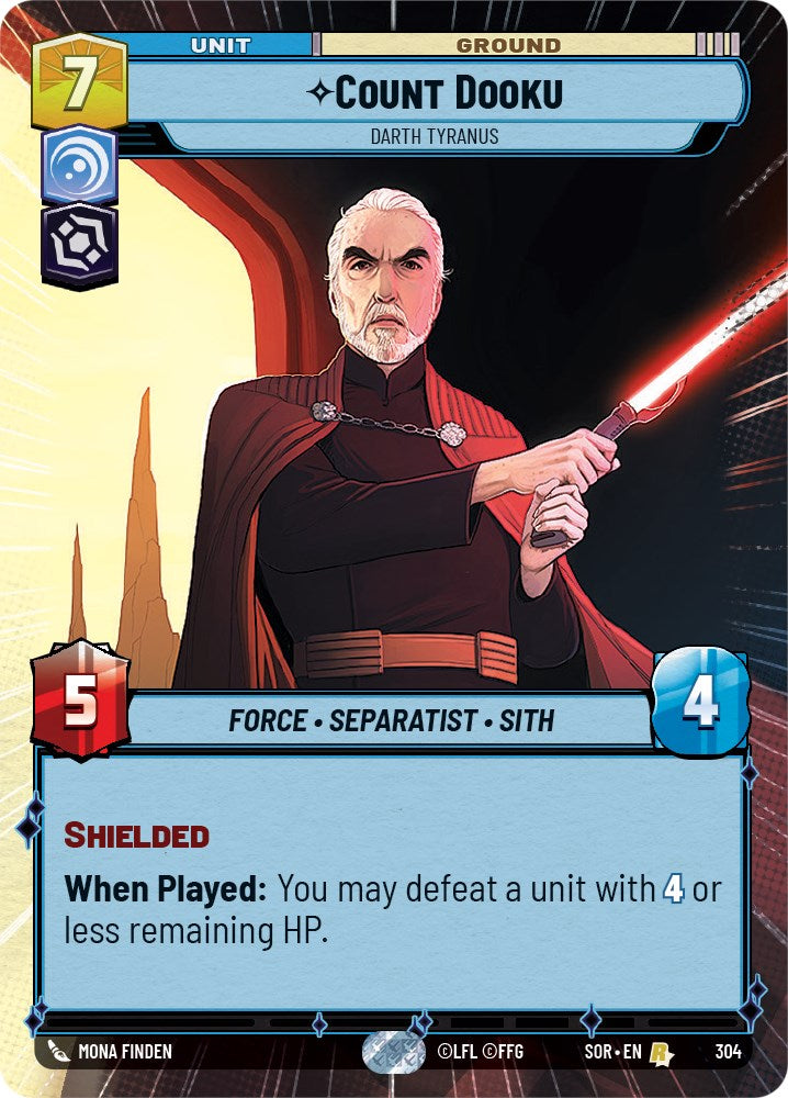 Count Dooku - Darth Tyranus (Hyperspace) (304) [Spark of Rebellion] | Deep Dive Games St. Marys