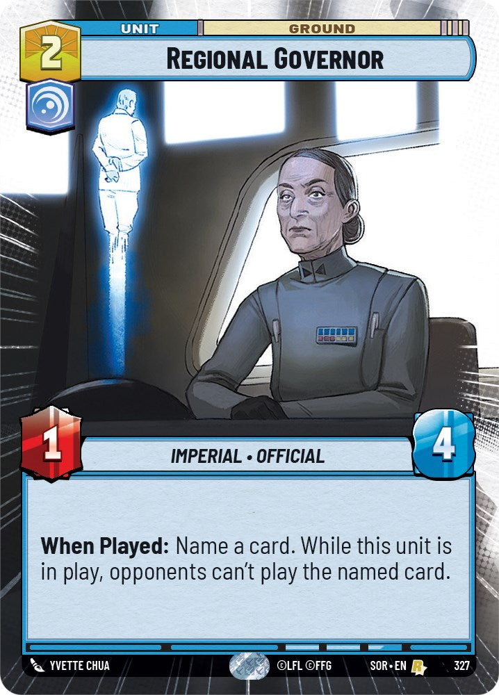 Regional Governor (Hyperspace) (327) [Spark of Rebellion] | Deep Dive Games St. Marys