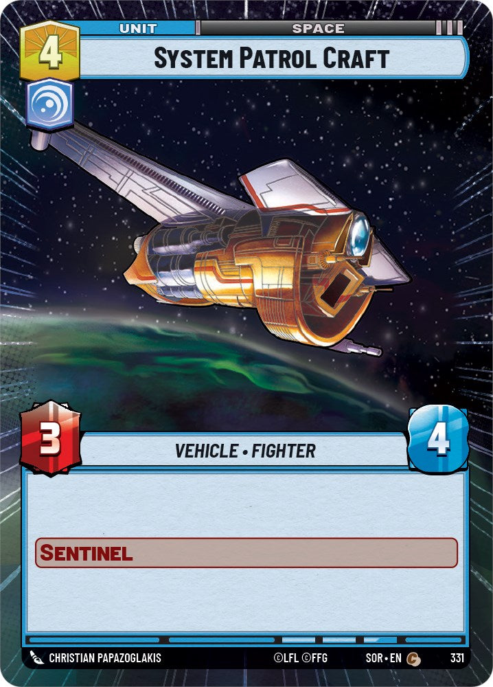 System Patrol Craft (Hyperspace) (331) [Spark of Rebellion] | Deep Dive Games St. Marys