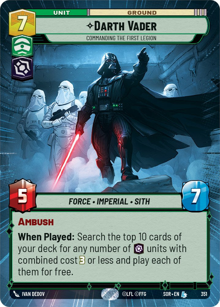 Darth Vader - Commanding the First Legion (Hyperspace) (351) [Spark of Rebellion] | Deep Dive Games St. Marys