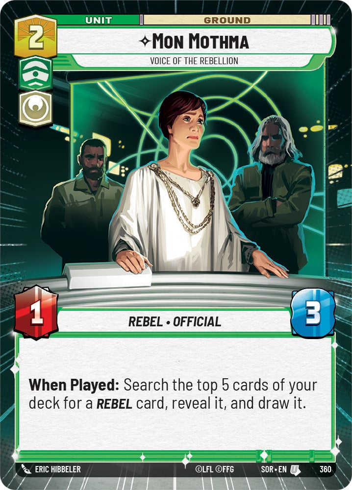 Mon Mothma - Voice of the Rebellion (Hyperspace) (360) [Spark of Rebellion] | Deep Dive Games St. Marys