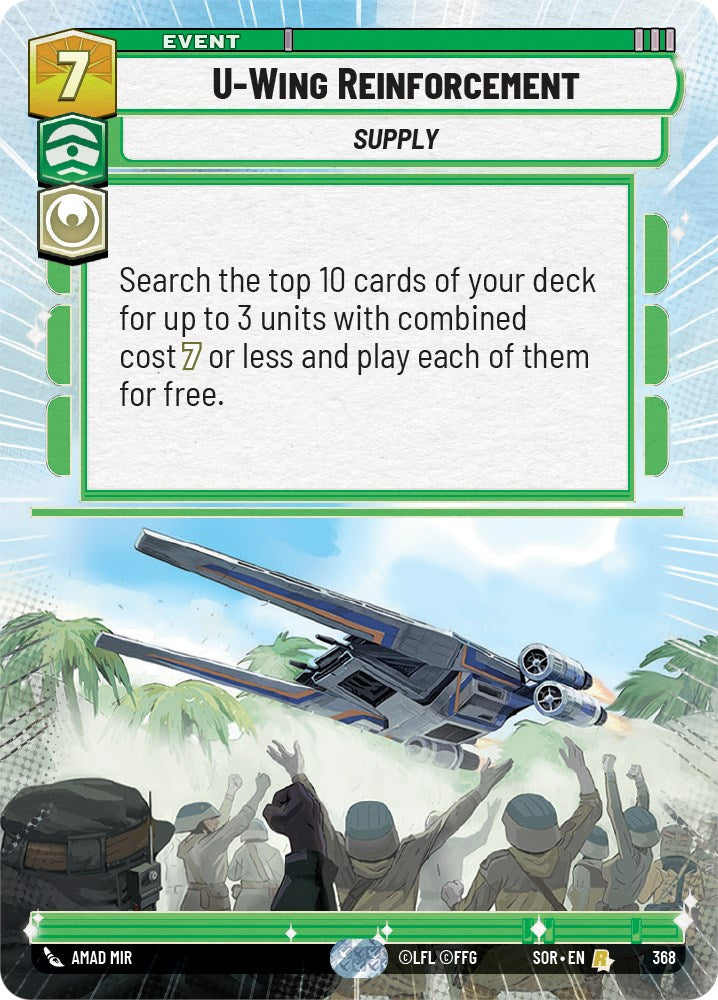 U-Wing Reinforcement (Hyperspace) (368) [Spark of Rebellion] | Deep Dive Games St. Marys