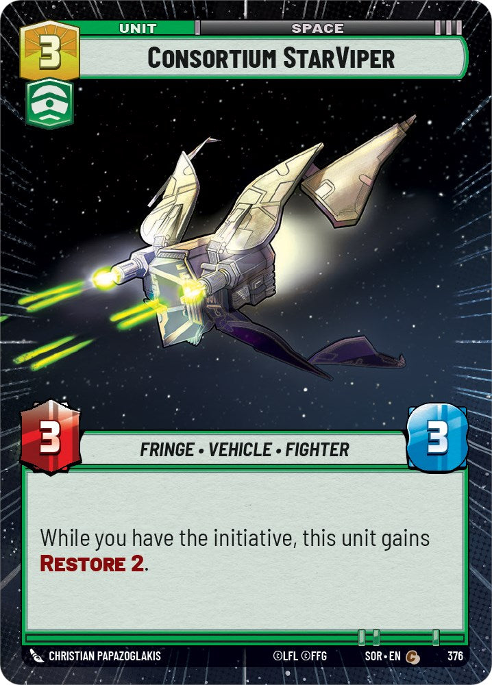 Consortium StarViper (Hyperspace) (376) [Spark of Rebellion] | Deep Dive Games St. Marys
