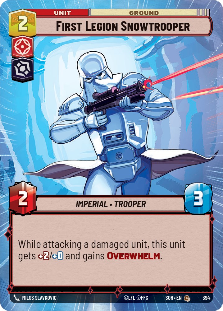 First Legion Snowtrooper (Hyperspace) (394) [Spark of Rebellion] | Deep Dive Games St. Marys