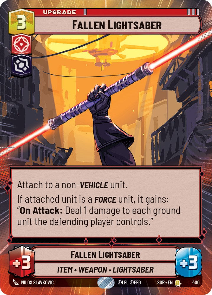 Fallen Lightsaber (Hyperspace) (400) [Spark of Rebellion] | Deep Dive Games St. Marys