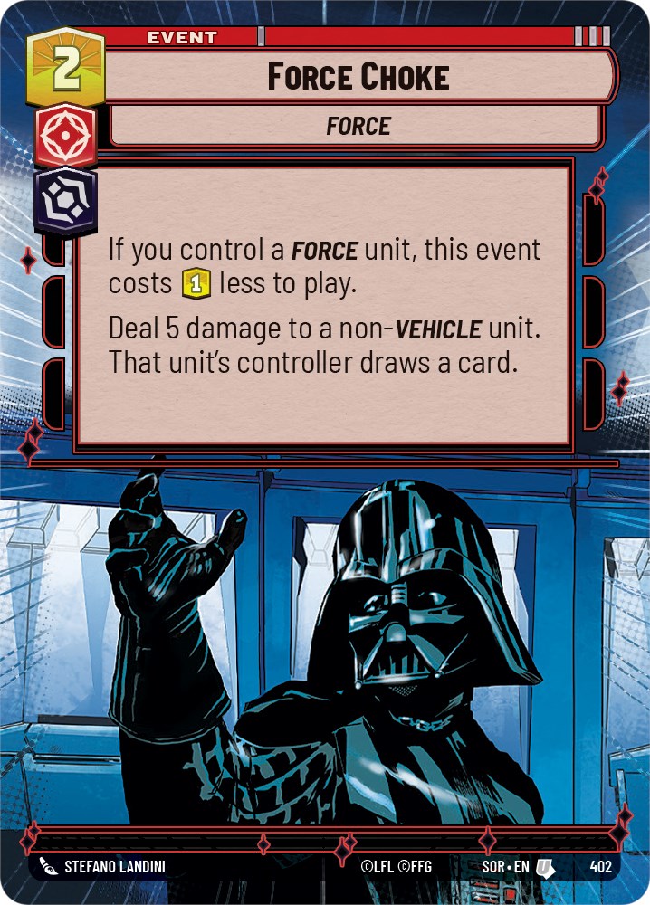 Force Choke (Hyperspace) (402) [Spark of Rebellion] | Deep Dive Games St. Marys