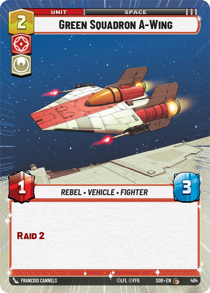 Green Squadron A-Wing (Hyperspace) (404) [Spark of Rebellion] | Deep Dive Games St. Marys