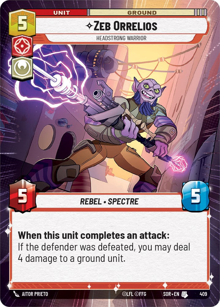 Zeb Orrelios - Headstrong Warrior (Hyperspace) (409) [Spark of Rebellion] | Deep Dive Games St. Marys