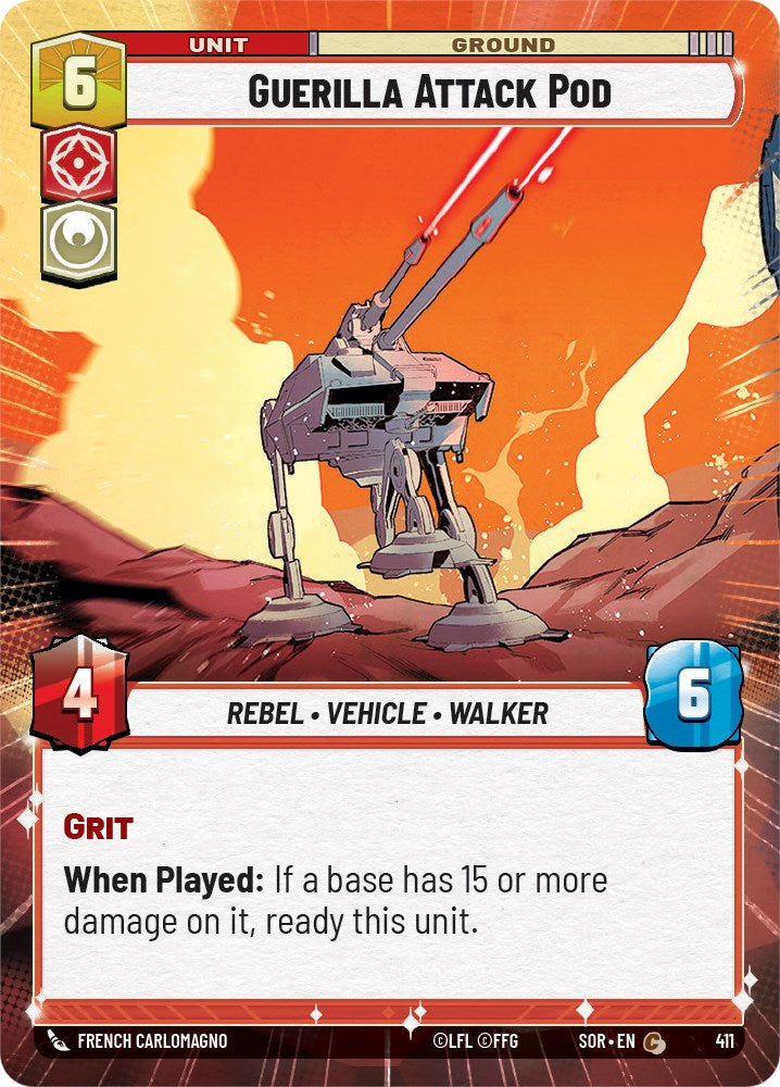Guerilla Attack Pod (Hyperspace) (411) [Spark of Rebellion] | Deep Dive Games St. Marys