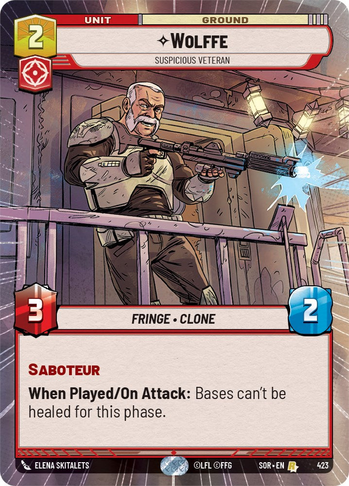 Wolffe - Suspicious Veteran (Hyperspace) (423) [Spark of Rebellion] | Deep Dive Games St. Marys