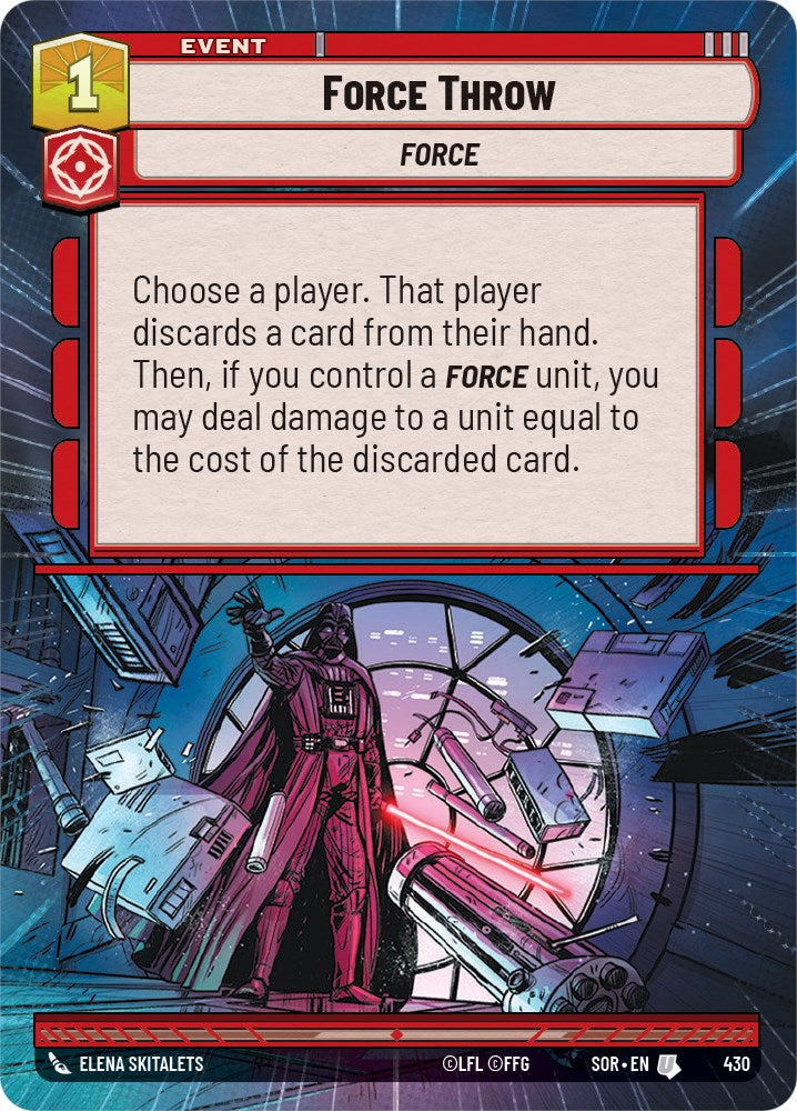 Force Throw (Hyperspace) (430) [Spark of Rebellion] | Deep Dive Games St. Marys