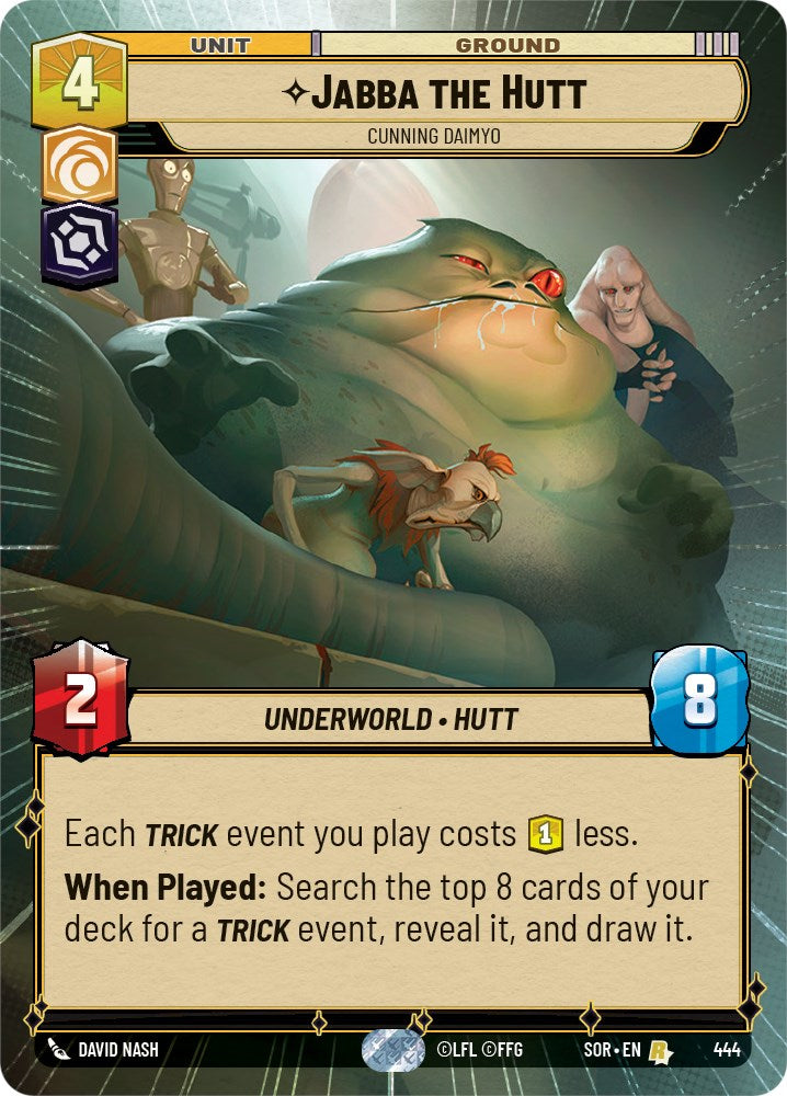Jabba the Hutt - Cunning Daimyo (Hyperspace) (444) [Spark of Rebellion] | Deep Dive Games St. Marys