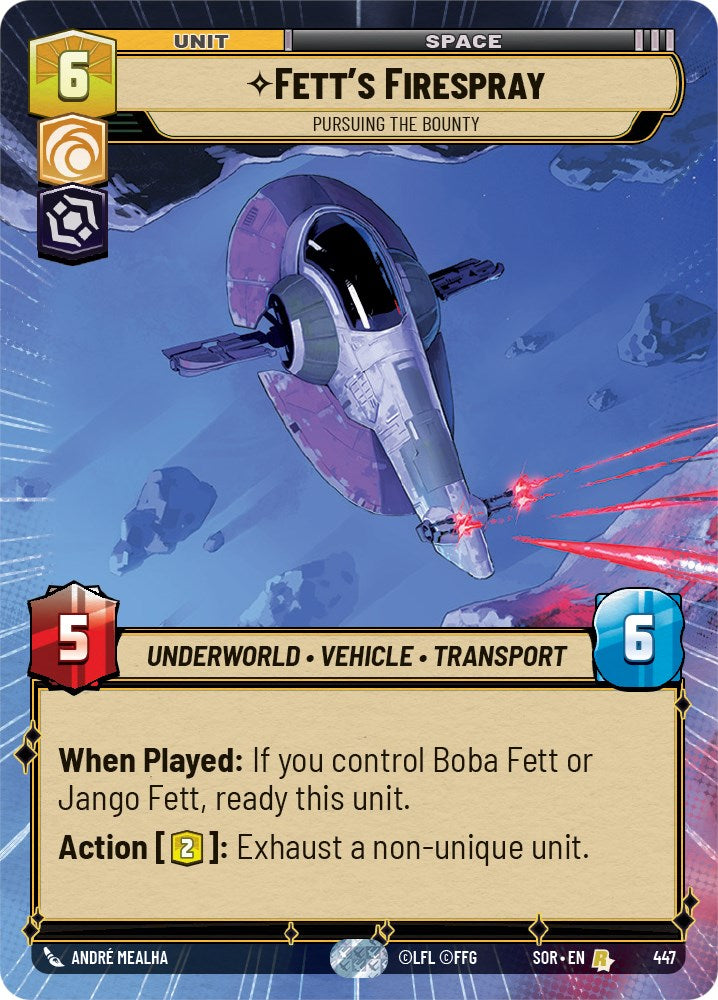 Fett's Firespray - Pursuing the Bounty (Hyperspace) (447) [Spark of Rebellion] | Deep Dive Games St. Marys
