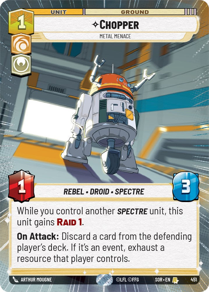 Chopper - Metal Menace (Hyperspace) (451) [Spark of Rebellion] | Deep Dive Games St. Marys