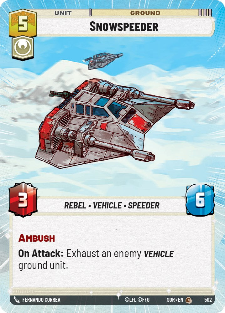 Snowspeeder (Hyperspace) (502) [Spark of Rebellion] | Deep Dive Games St. Marys
