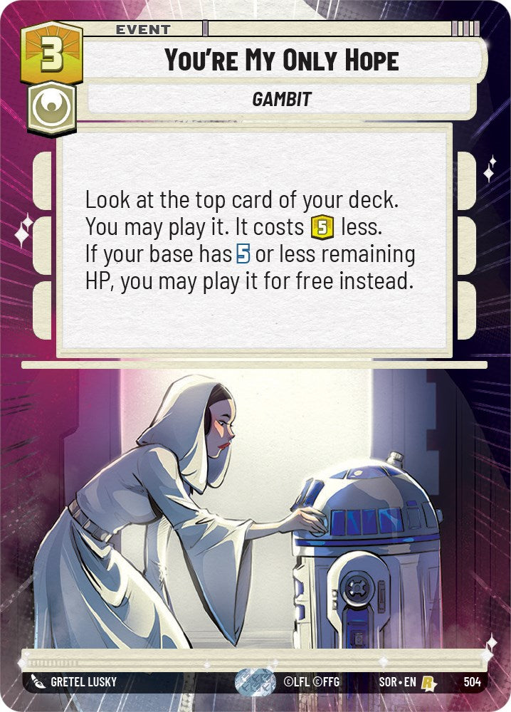 You're My Only Hope (Hyperspace) (504) [Spark of Rebellion] | Deep Dive Games St. Marys