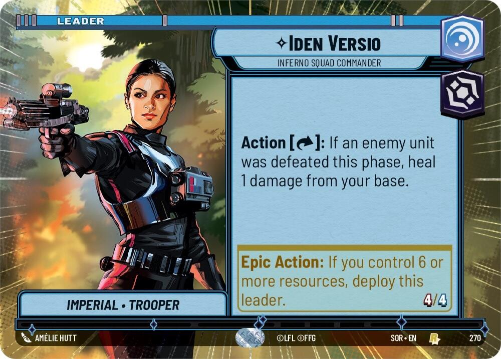 Iden Versio - Inferno Squad Commander (Hyperspace) (270) [Spark of Rebellion] | Deep Dive Games St. Marys