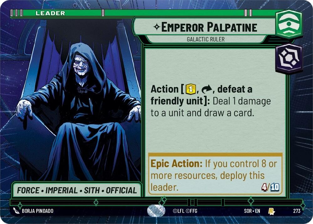 Emperor Palpatine - Galactic Ruler (Hyperspace) (273) [Spark of Rebellion] | Deep Dive Games St. Marys