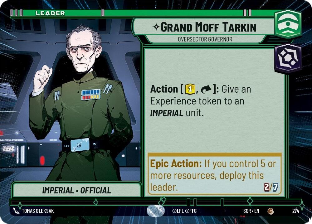 Grand Moff Tarkin - Oversector Governor (Hyperspace) (274) [Spark of Rebellion] | Deep Dive Games St. Marys