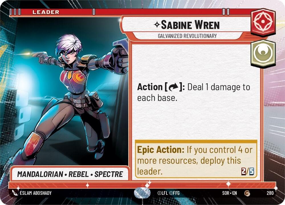 Sabine Wren - Galvanized Revolutionary (Hyperspace) (280) [Spark of Rebellion] | Deep Dive Games St. Marys