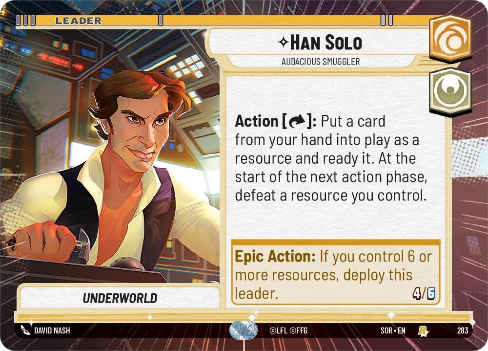 Han Solo - Audacious Smuggler (Hyperspace) (283) [Spark of Rebellion] | Deep Dive Games St. Marys