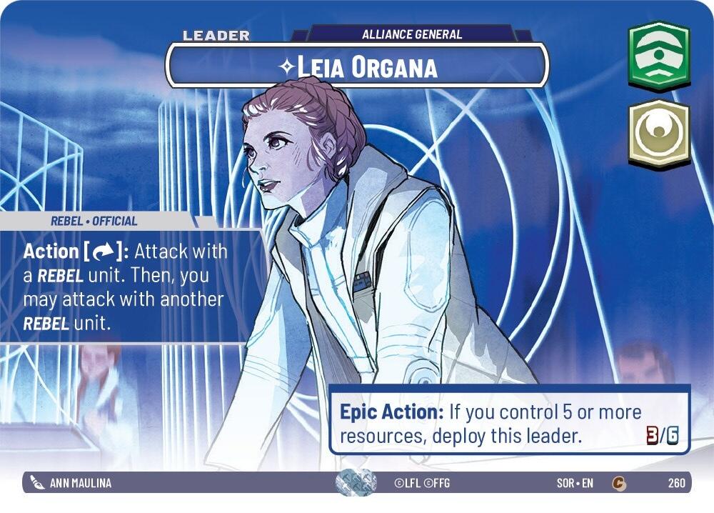 Leia Organa - Alliance General (Showcase) (260) [Spark of Rebellion] | Deep Dive Games St. Marys
