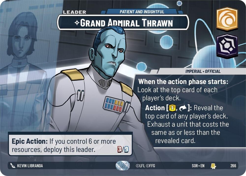Grand Admiral Thrawn - Patient and Insightful (Showcase) (266) [Spark of Rebellion] | Deep Dive Games St. Marys