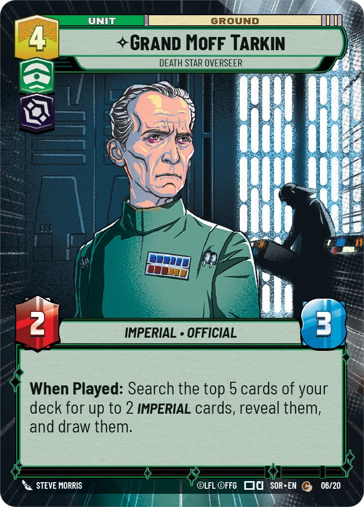 Grand Moff Tarkin - Death Star Overseer (Hyperspace) (6/20) [Spark of Rebellion: Weekly Play] | Deep Dive Games St. Marys
