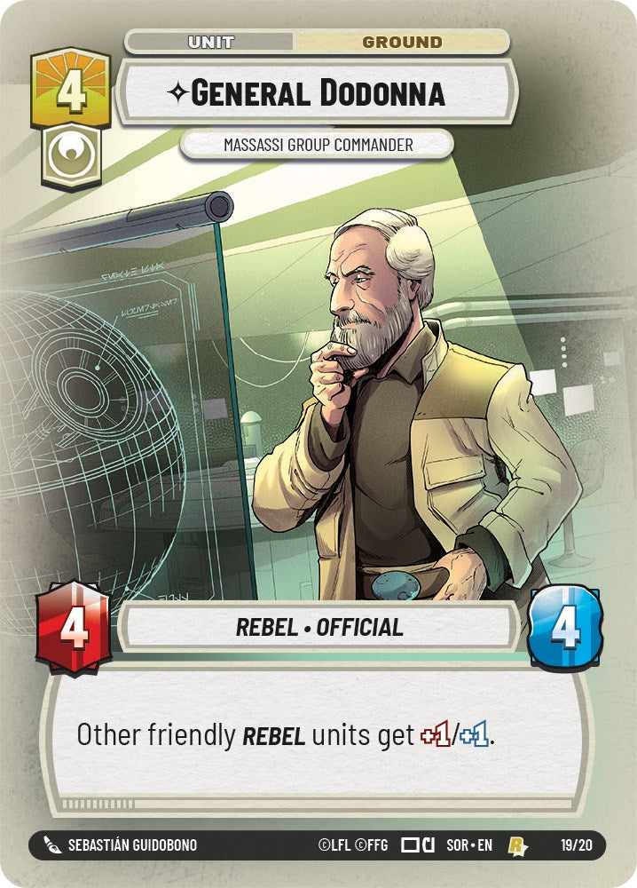 General Dodonna - Massassi Group Commander (19/20) [Spark of Rebellion: Weekly Play] | Deep Dive Games St. Marys