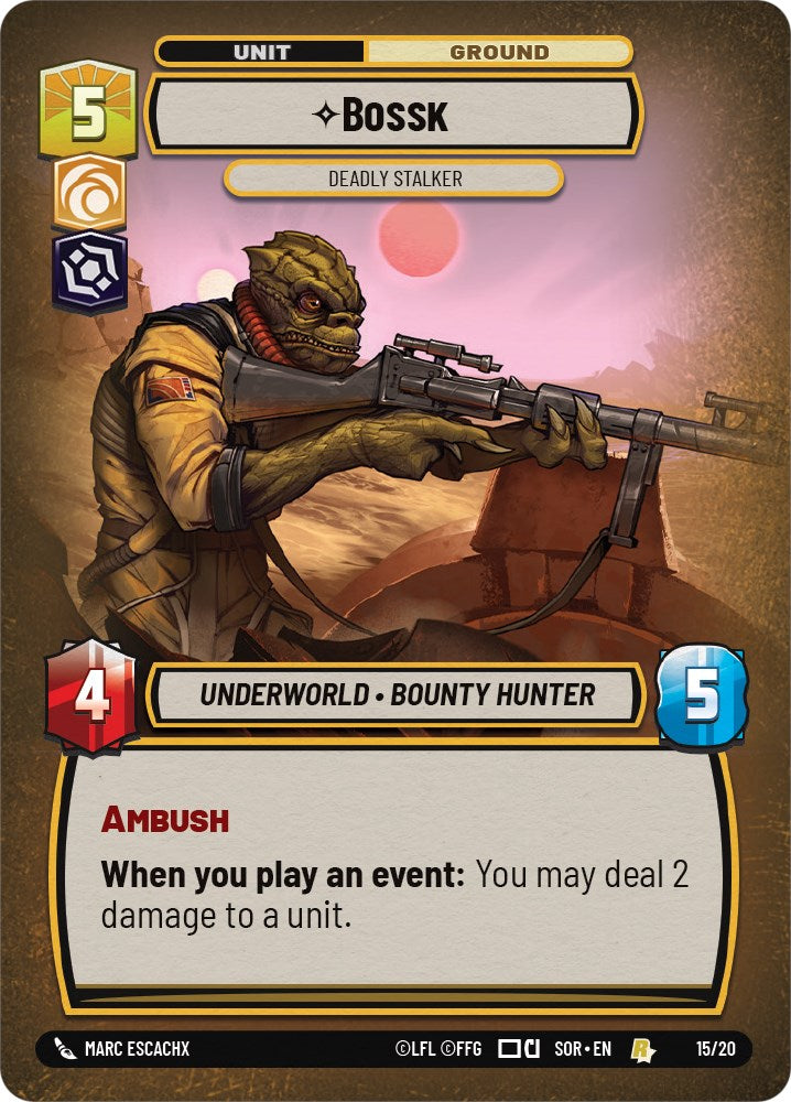 Bossk - Deadly Stalker (15/20) [Spark of Rebellion: Weekly Play] | Deep Dive Games St. Marys