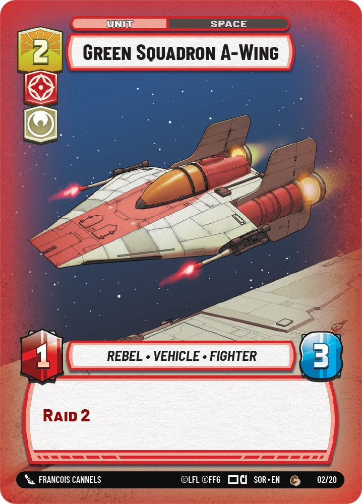 Green Squadron A-Wing (2/20) [Spark of Rebellion: Weekly Play] | Deep Dive Games St. Marys