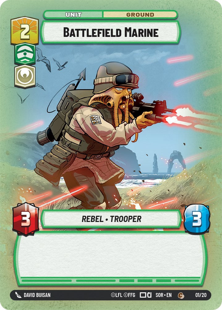 Battlefield Marine (1/20) [Spark of Rebellion: Weekly Play] | Deep Dive Games St. Marys