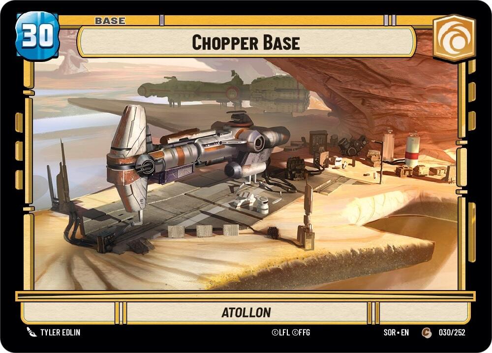 Chopper Base // Experience (30 // T01) [Spark of Rebellion] | Deep Dive Games St. Marys