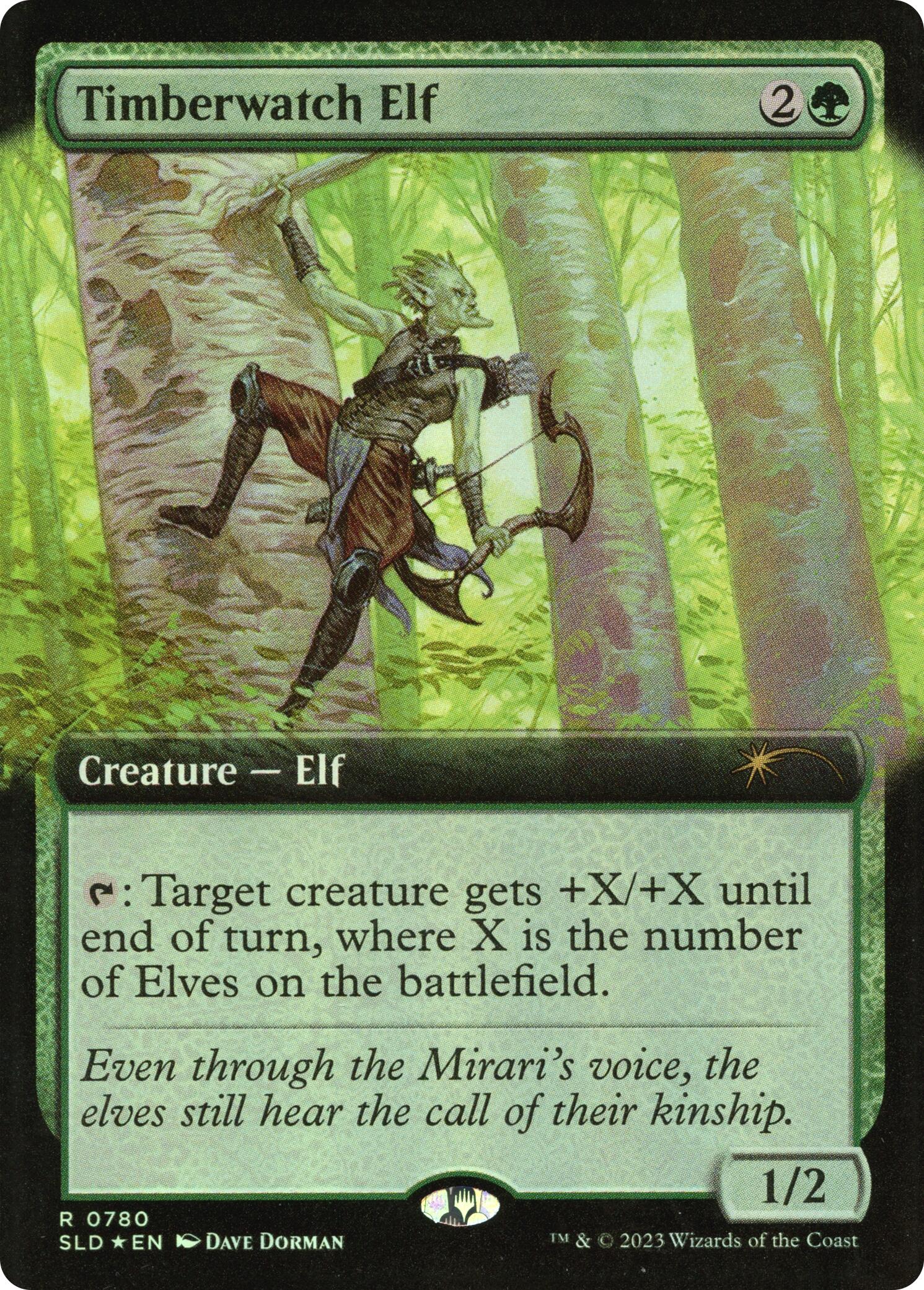 Timberwatch Elf (Extended Art) [Secret Lair Drop Series] | Deep Dive Games St. Marys