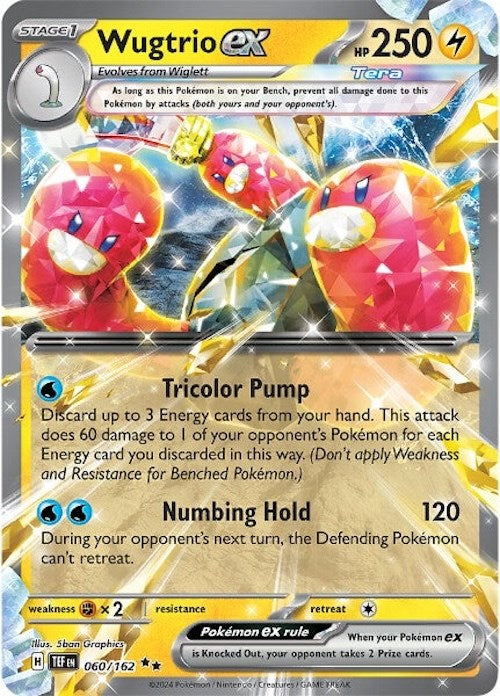 Wugtrio ex (060/162) [Scarlet & Violet: Temporal Forces] | Deep Dive Games St. Marys