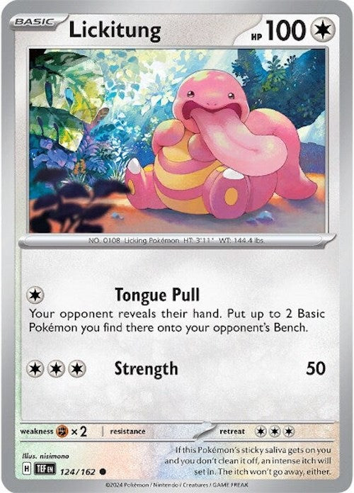 Lickitung (124/162) [Scarlet & Violet: Temporal Forces] | Deep Dive Games St. Marys