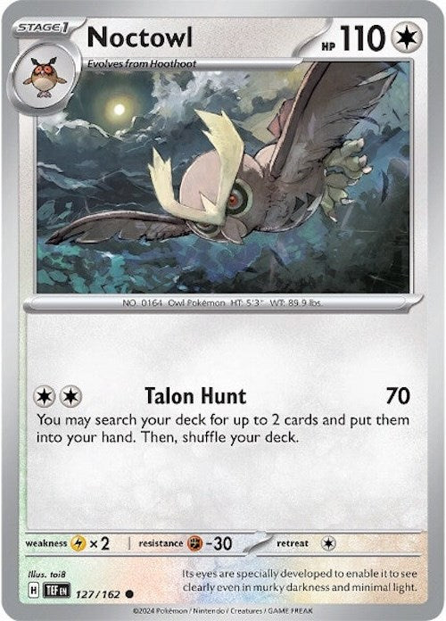 Noctowl (127/162) [Scarlet & Violet: Temporal Forces] | Deep Dive Games St. Marys