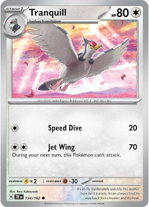 Tranquill (134/162) [Scarlet & Violet: Temporal Forces] | Deep Dive Games St. Marys